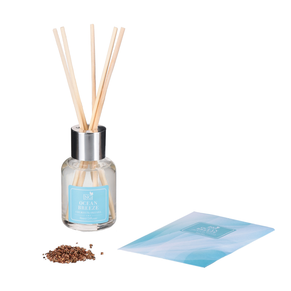 NEW GALAXY Набор ароматизатор-диффузор и саше 2шт., ваниль, райский сад, лаванда,океан 30мл, 10 г., арт.№ 778-122