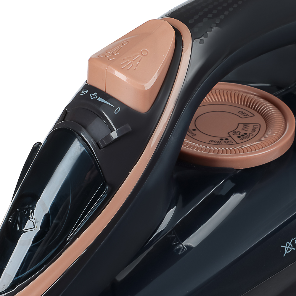 LEBEN Утюг беспроводной, 2600 Вт, подошва - керамика, бак 260 мл, арт.№ 249-052