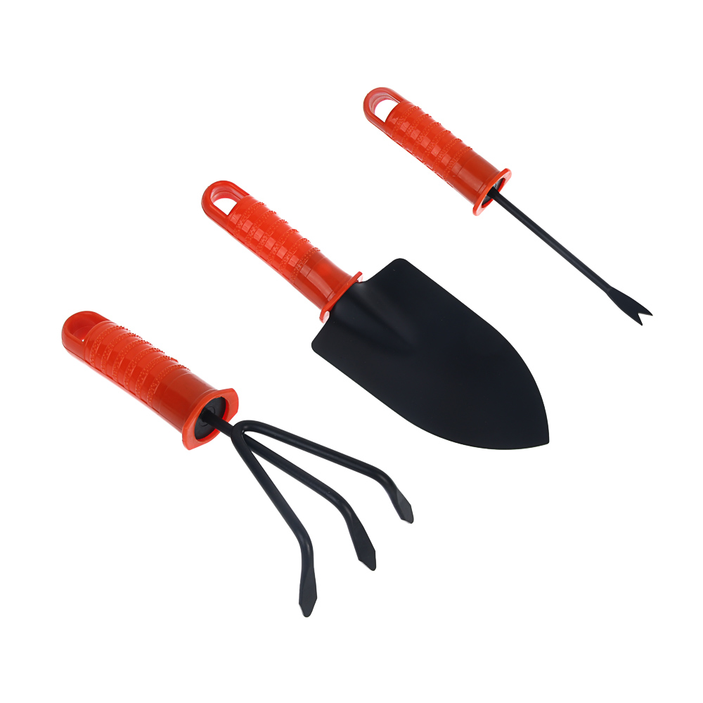 INBLOOM Набор садового инвентаря 21см (совок, рыхлитель, корнеудал) металл с пласт. ручкой, арт.№ 181-014