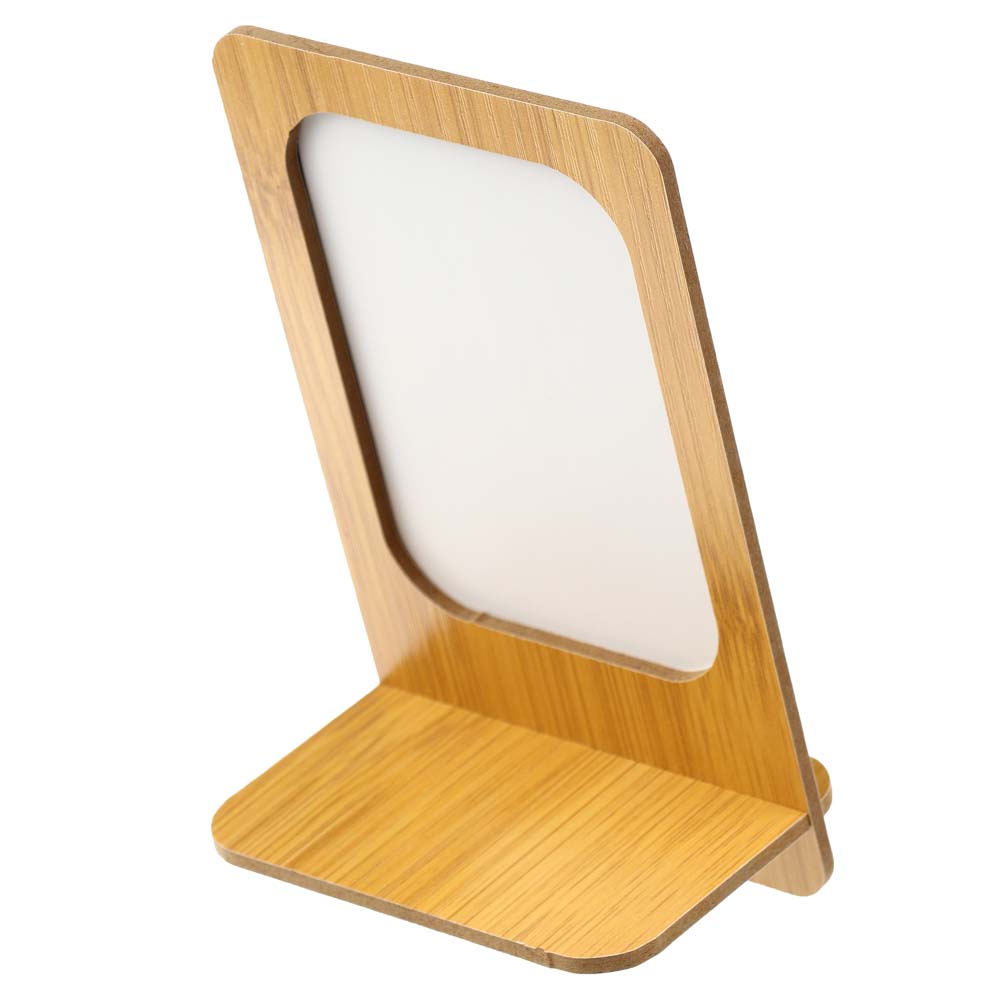 ЮНИLOOK Зеркало настольное, стекло, МДФ, 8,3х13,5см, 2 дизайна, арт.№ 347-094