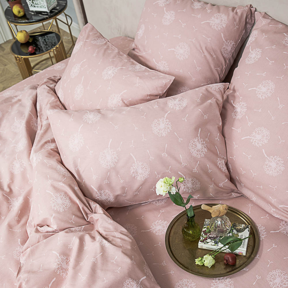 PROVANCE Мятный Латте Комплект постельного белья евро (4 пр.), поплин 110гр/м, 100% хлопок, 3 дизайн, арт.№ 488-056