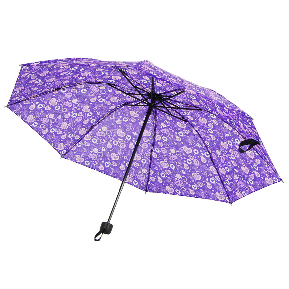 Зонт женский, механика, сплав, полиэстер, d96см, 8 спиц, 4 дизайна, арт.№ 302-323