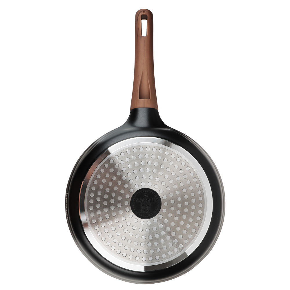 SATOSHI Карнуа Сковорода литая d24см, антипригарное покрытие Мрамор, индукция, арт.№ 846-560