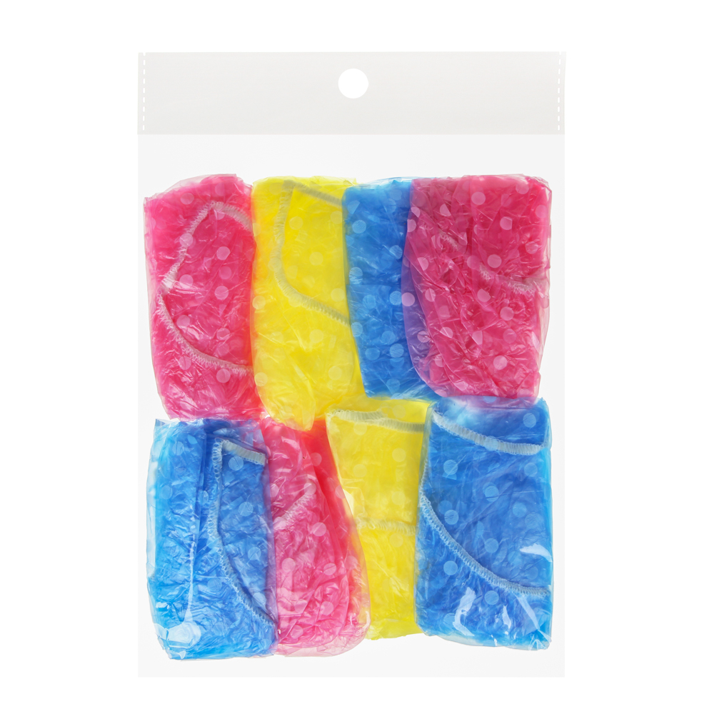 VETTA Набор шапочек для душа 8шт, ПВХ, цветные, арт.№ 463-762