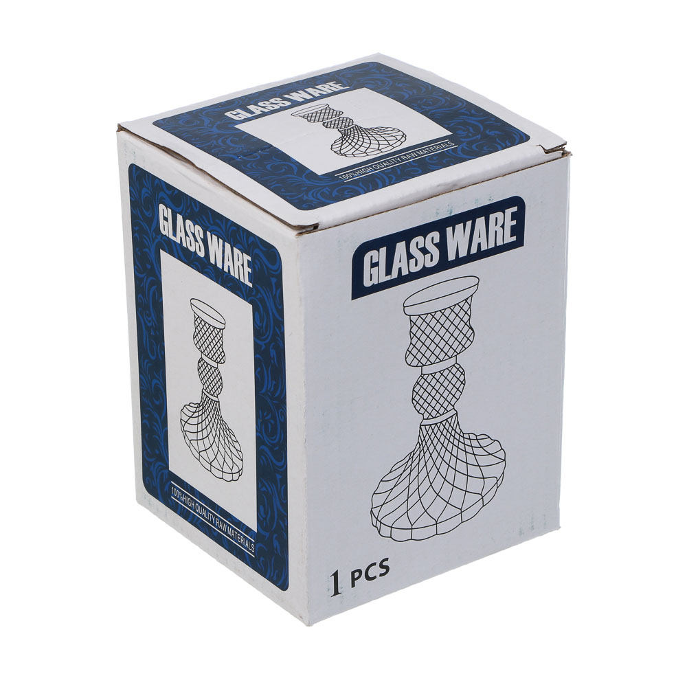 Подсвечник интерьерный, 8х10см, стекло, арт.№ 477-273