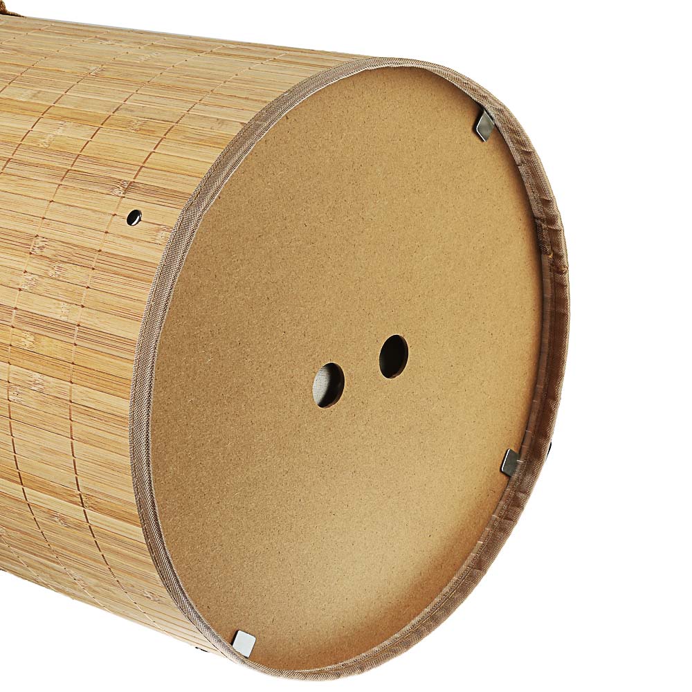 VETTA Корзина для белья складная с крышкой, круглая, бамбук, 35x35х50см, натурал.цвет, арт.№ 402-008