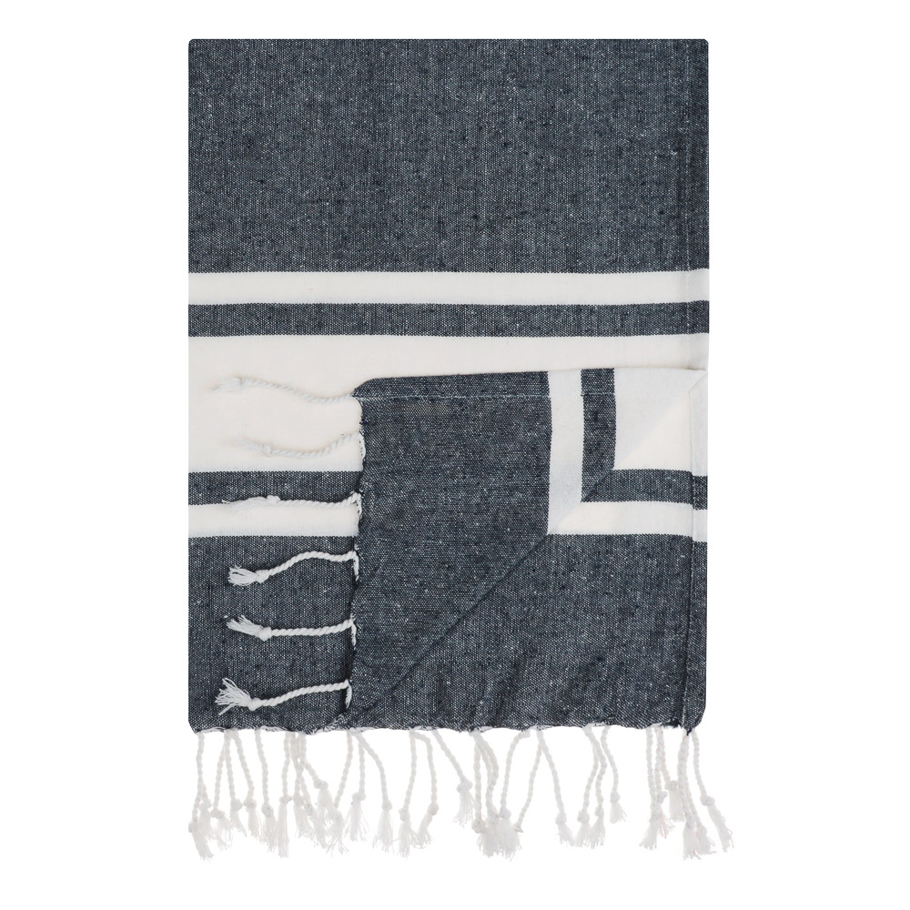 PROVANCE Саммер Покрывало для отдыха 90х170см, 75% хлопок 25% полиэстер, серый, арт.№ 496-001