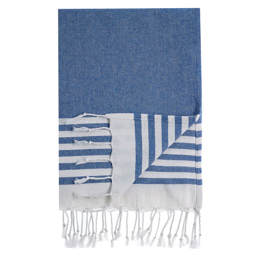 PROVANCE Саммер Покрывало для отдыха 90х170см, 75% хлопок 25% полиэстер, синий, арт.№ 496-003