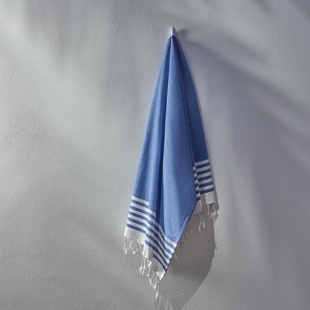 PROVANCE Саммер Покрывало для отдыха 90х170см, 75% хлопок 25% полиэстер, синий, арт.№ 496-003