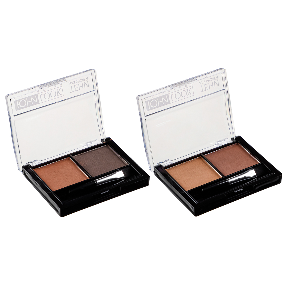 ЮНИLOOK Тени для бровей, 7 г, 2 тона, НB-19, арт.№ 330-248