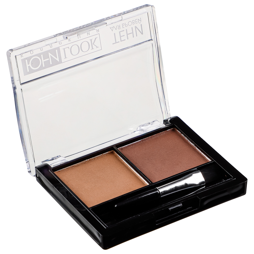 ЮНИLOOK Тени для бровей, 7 г, 2 тона, НB-19, арт.№ 330-248