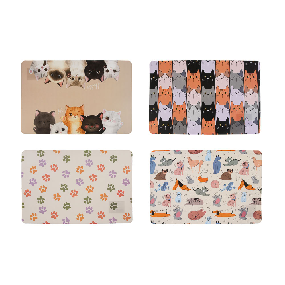 Коврик под миску тм VETTA, полипропилен, 43*28см, арт.№ 273-572