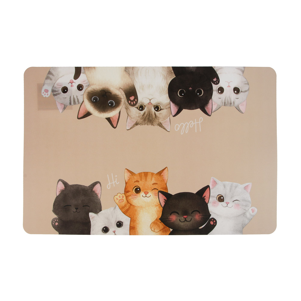 Коврик под миску тм VETTA, полипропилен, 43*28см, арт.№ 273-572