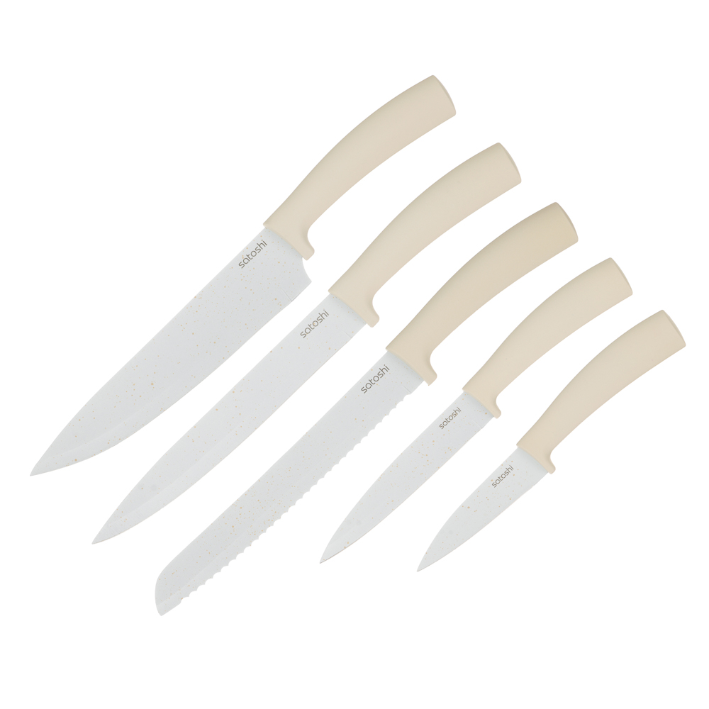 SATOSHI Плуа Набор ножей кухонных 6пр, на подставке, арт.№ 803-414
