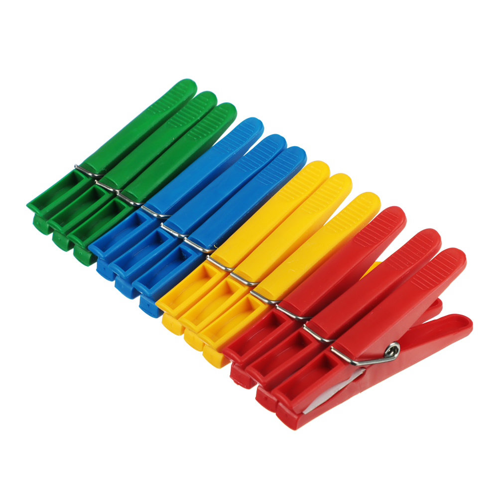 Набор прищепок 12шт, пластик, "Дельфин", арт.№ 453-083