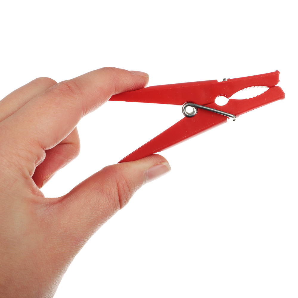 Набор прищепок 12шт, пластик, "Дельфин", арт.№ 453-083