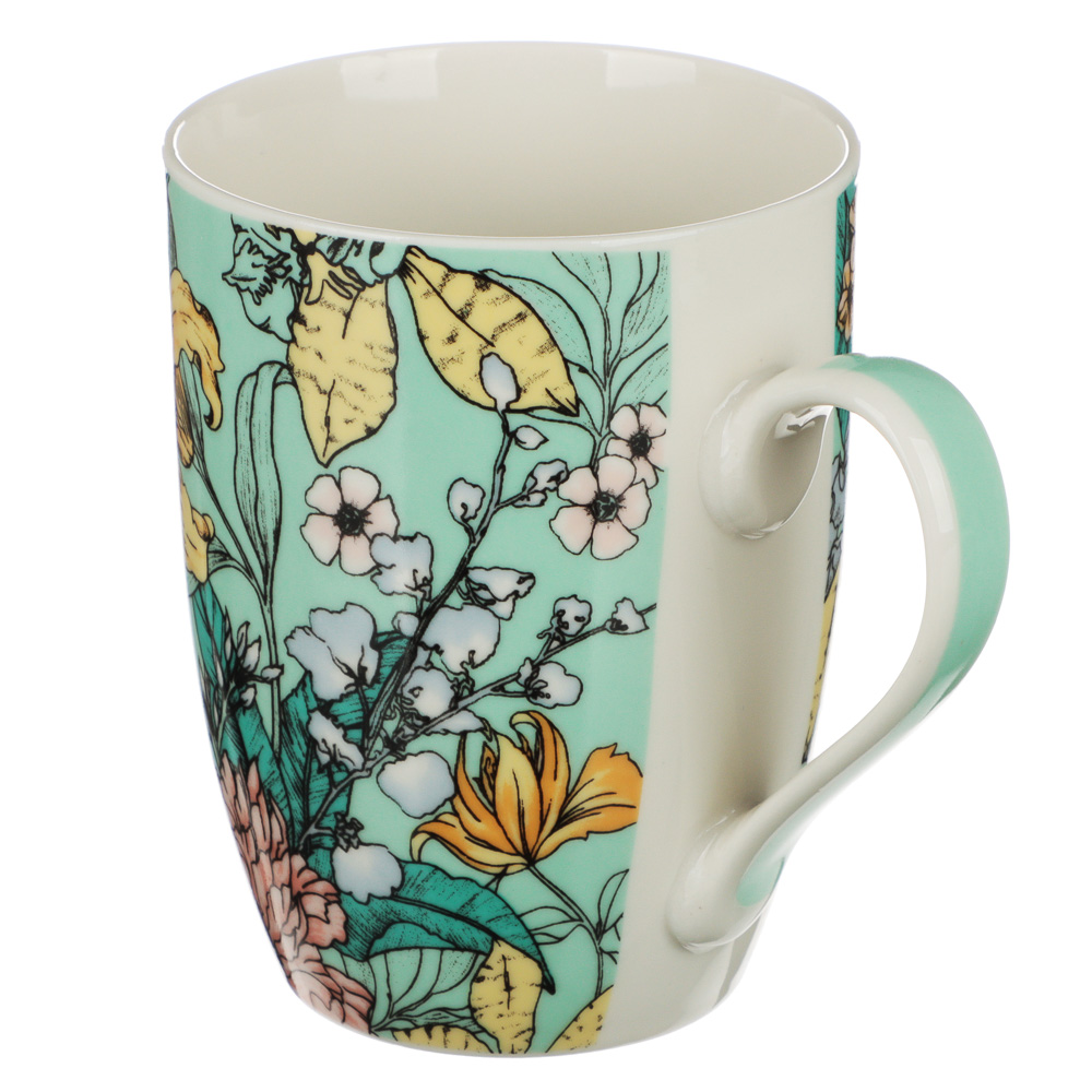 Кружка 350мл, фарфор, "Каприз", 4 дизайна, арт.№ 806-286