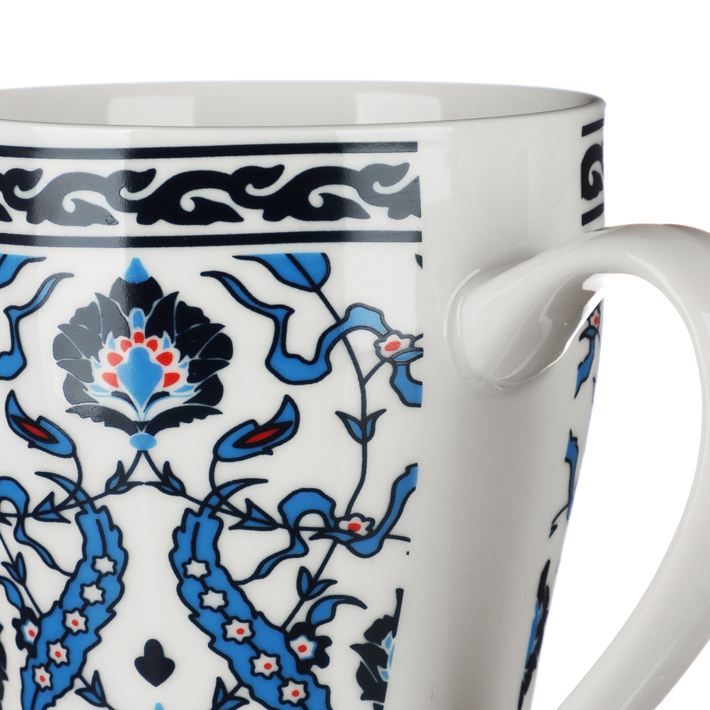 Кружка 350мл, фарфор, "Узоры", 4 дизайна, арт.№ 806-222