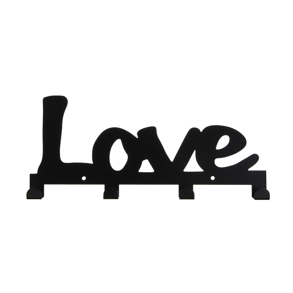 Ключница открытого типа металлическая, 4 крючка, 24,3x10,5 см, металл, 2 цвета, арт.№ 510-239