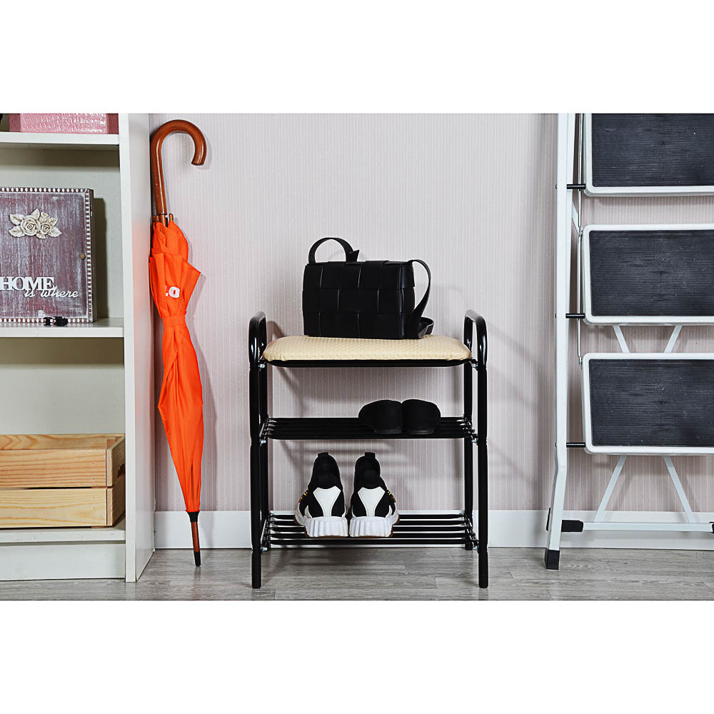 НИКА Банкетка-этажерка, металл, 44х33х50см, Б1, арт.№ 465-226