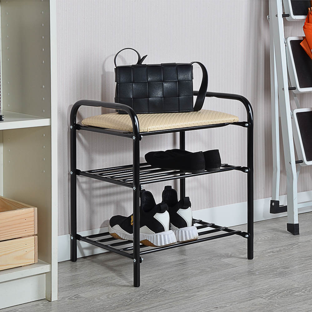 НИКА Банкетка-этажерка, металл, 44х33х50см, Б1, арт.№ 465-226