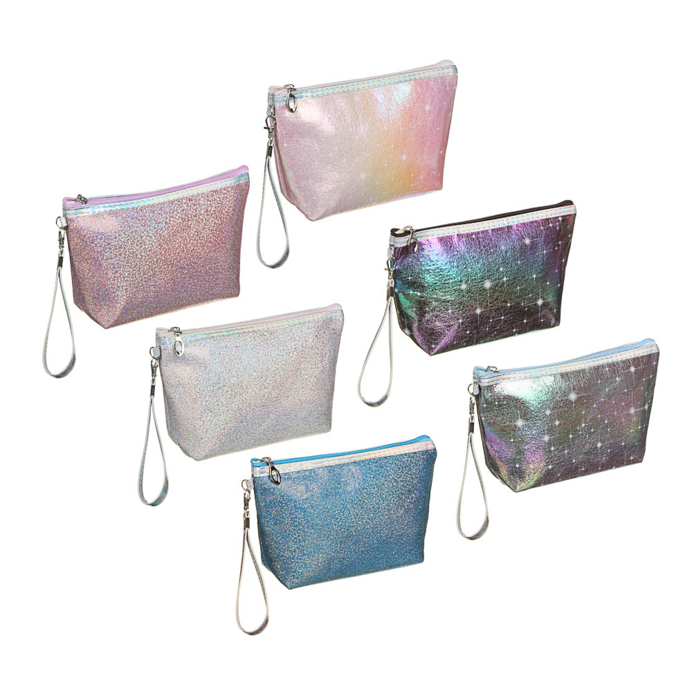 PAVO Косметичка, 22,5х13,5х6,5см, ПВХ, 3 цвета, 2 дизайна, арт.№ 327-281