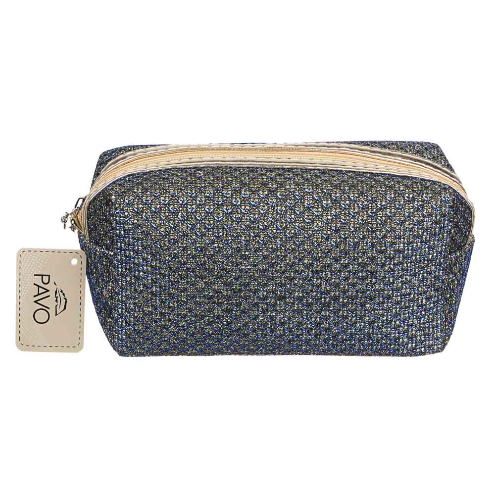 PAVO Косметичка, 18х10х7см, полиэстер, 2 дизайна, 3 цвета, арт.№ 327-284