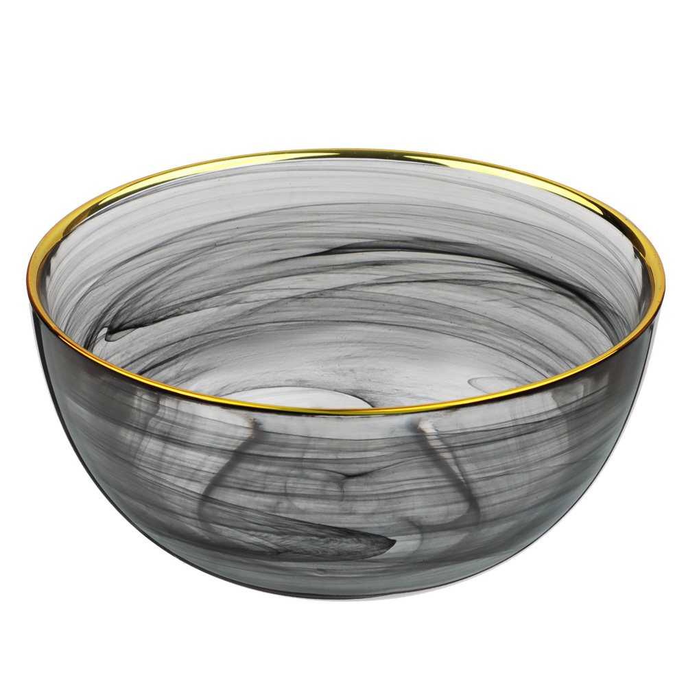 BY COLLECTION Black Line Салатник, 620мл, 15х7см, стекло, арт.№ 820-846