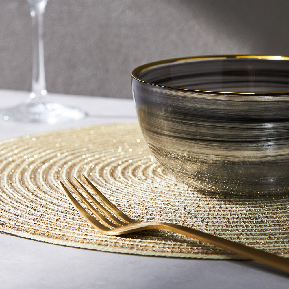 BY COLLECTION Black Line Салатник, 620мл, 15х7см, стекло, арт.№ 820-846