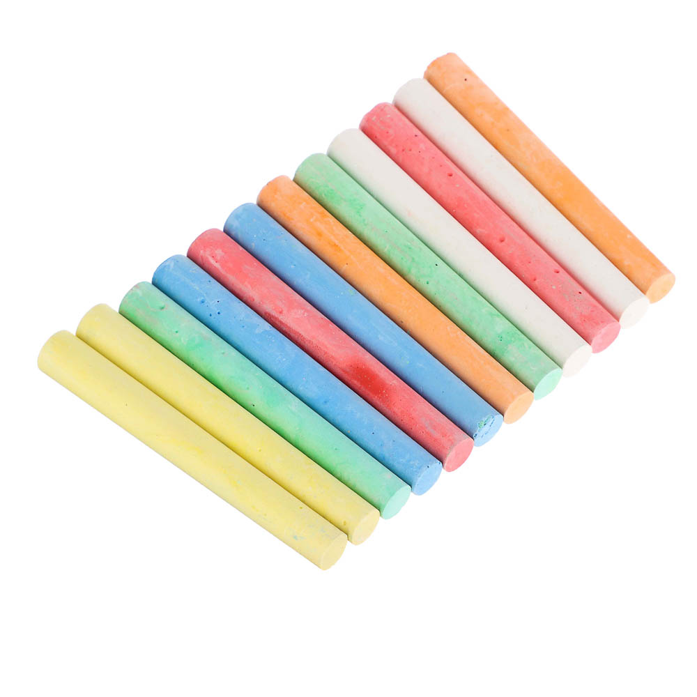 Мелки школьные 6цв. ClipStudio 12 шт в картонной коробке с подвесом, арт.№ 232-010