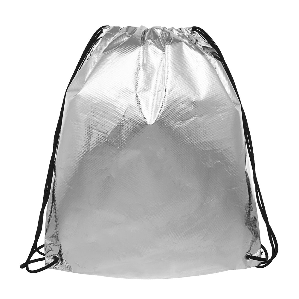 Мешок для сменной обуви на завязках, 34,8x41,5см, материал с эффектом "металлик", 2 цвета, арт.№ 233-067