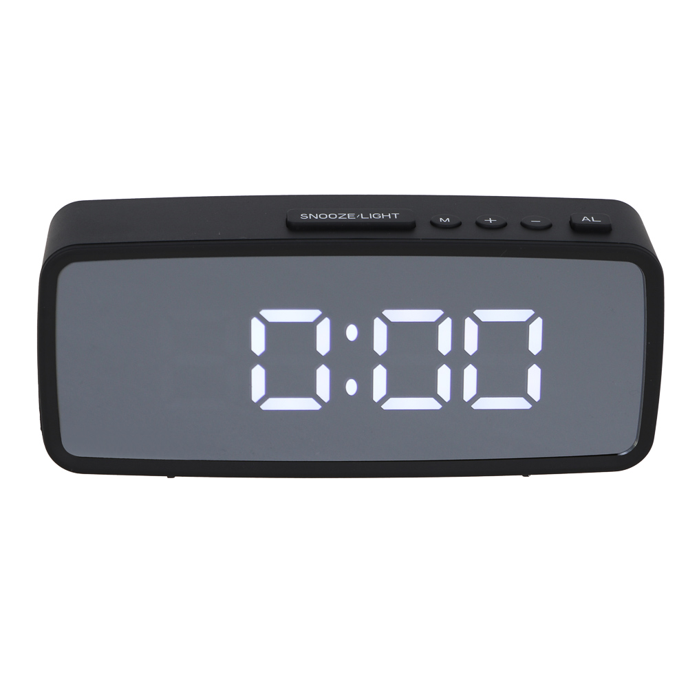 LADECOR CHRONO Будильник электронный, 14x5,7 см, USB/3xAAA, пластик, цвет черный, арт.2, арт.№ 529-011