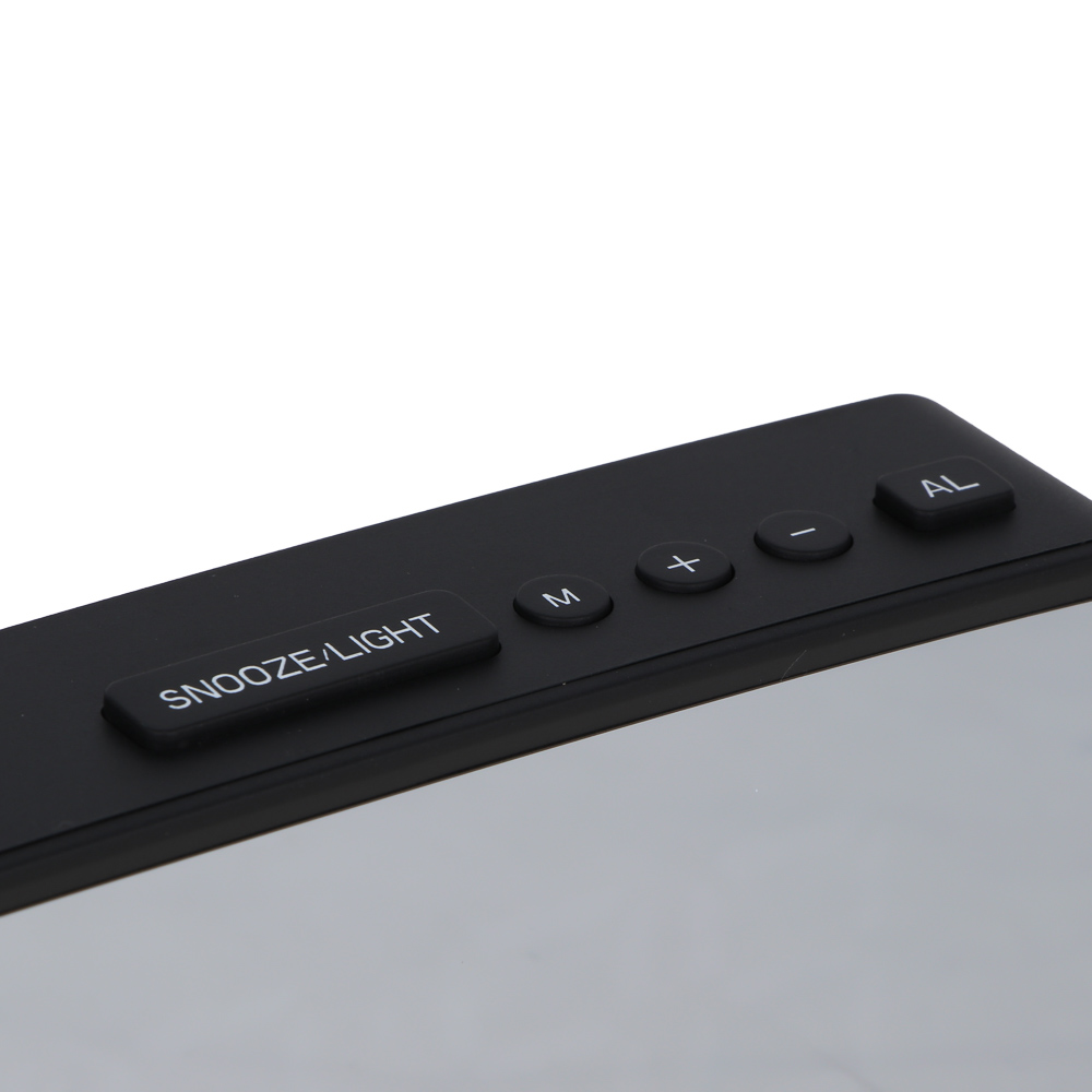 LADECOR CHRONO Будильник электронный, 14x5,7 см, USB/3xAAA, пластик, цвет черный, арт.2, арт.№ 529-011