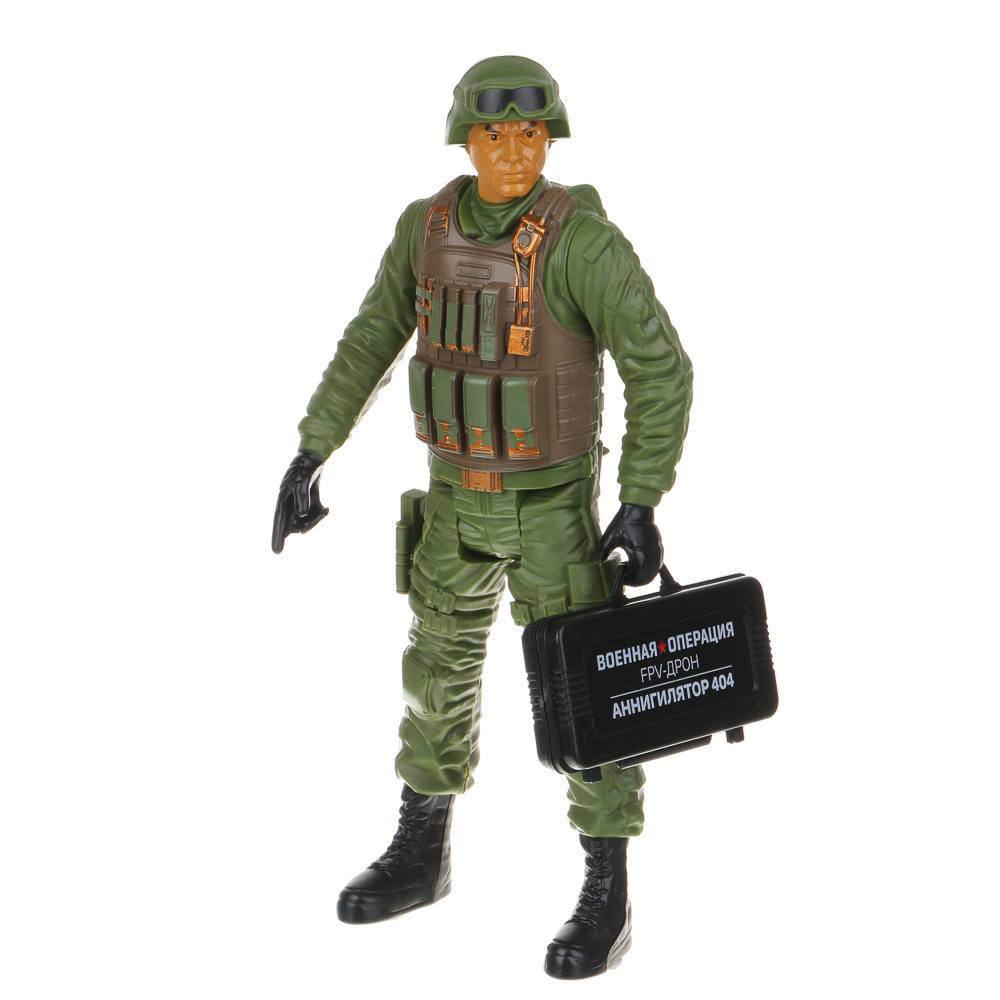 ИГРОЛЕНД Набор игровой Военная операция "Оператор дрона", PP, PVC, 18х25х4 см, арт.№ 296-004
