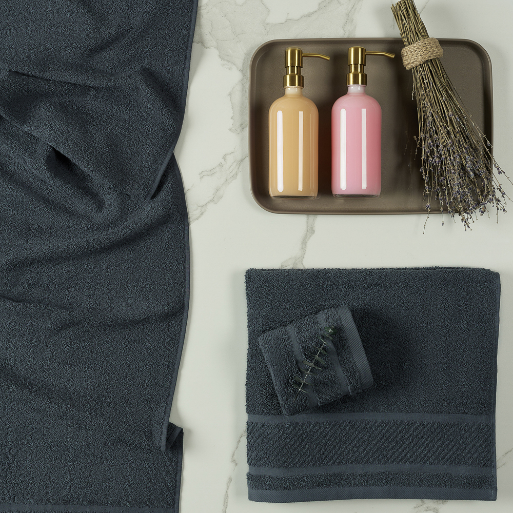 PROVANCE Виана Полотенце махровое, 100% хлопок, 30х50см, синий, арт.№ 484-081