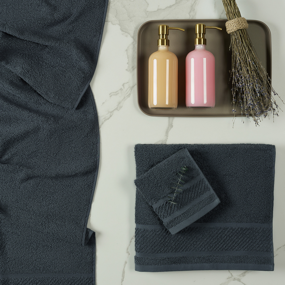 PROVANCE Виана Полотенце махровое, 100% хлопок, 30х50см, синий, арт.№ 484-081