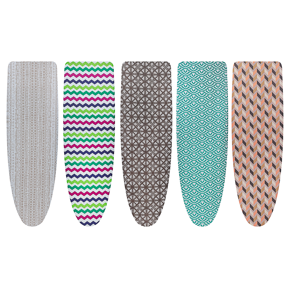 VETTA Чехол для гладильной доски на резинке, полиэстер, подкладка поролон, 130х50см, 5 дизайнов, арт.№ 451-047