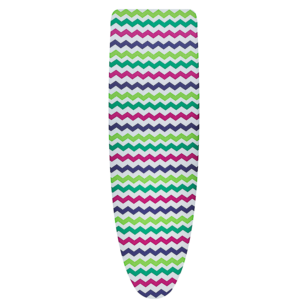 VETTA Чехол для гладильной доски на резинке, полиэстер, подкладка поролон, 130х50см, 5 дизайнов, арт.№ 451-047