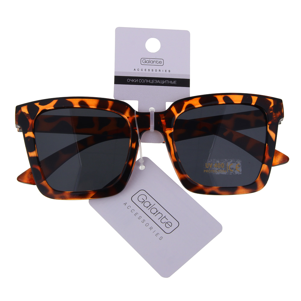 GALANTE Очки солнцезащитные, пластик, 141x43мм, 2 цвета, арт.№ 304-505