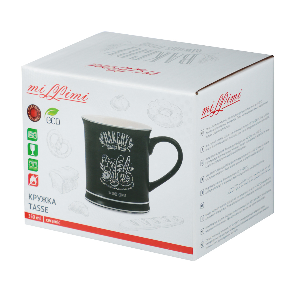 MILLIMI Бейкери Кружка, 350мл, керамика, арт.№ 824-509