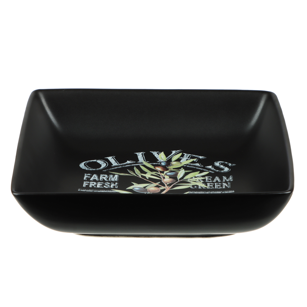 MILLIMI Олива Блюдо квадратное, 18х18х4,5см, керамика, арт.№ 824-007