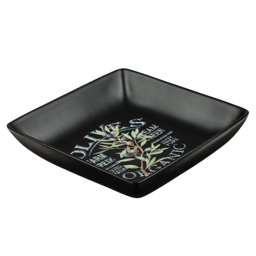 MILLIMI Олива Блюдо квадратное, 18х18х4,5см, керамика, арт.№ 824-007