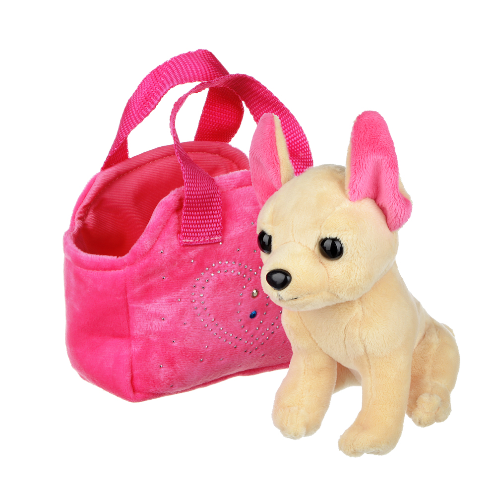 МЕШОК ПОДАРКОВ Игрушка мягкая "Мой питомец" в сумке, полиэстер, 16х19см, 2 дизайна, арт.№ 264-208