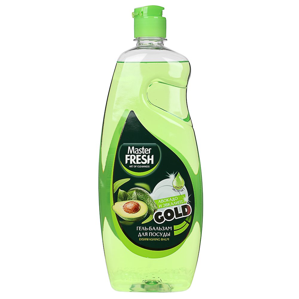 Гель-бальзам для мытья посуды Master FRESH авокадо и эвкалипт п/б, 1000мл, арт.№ 992-078
