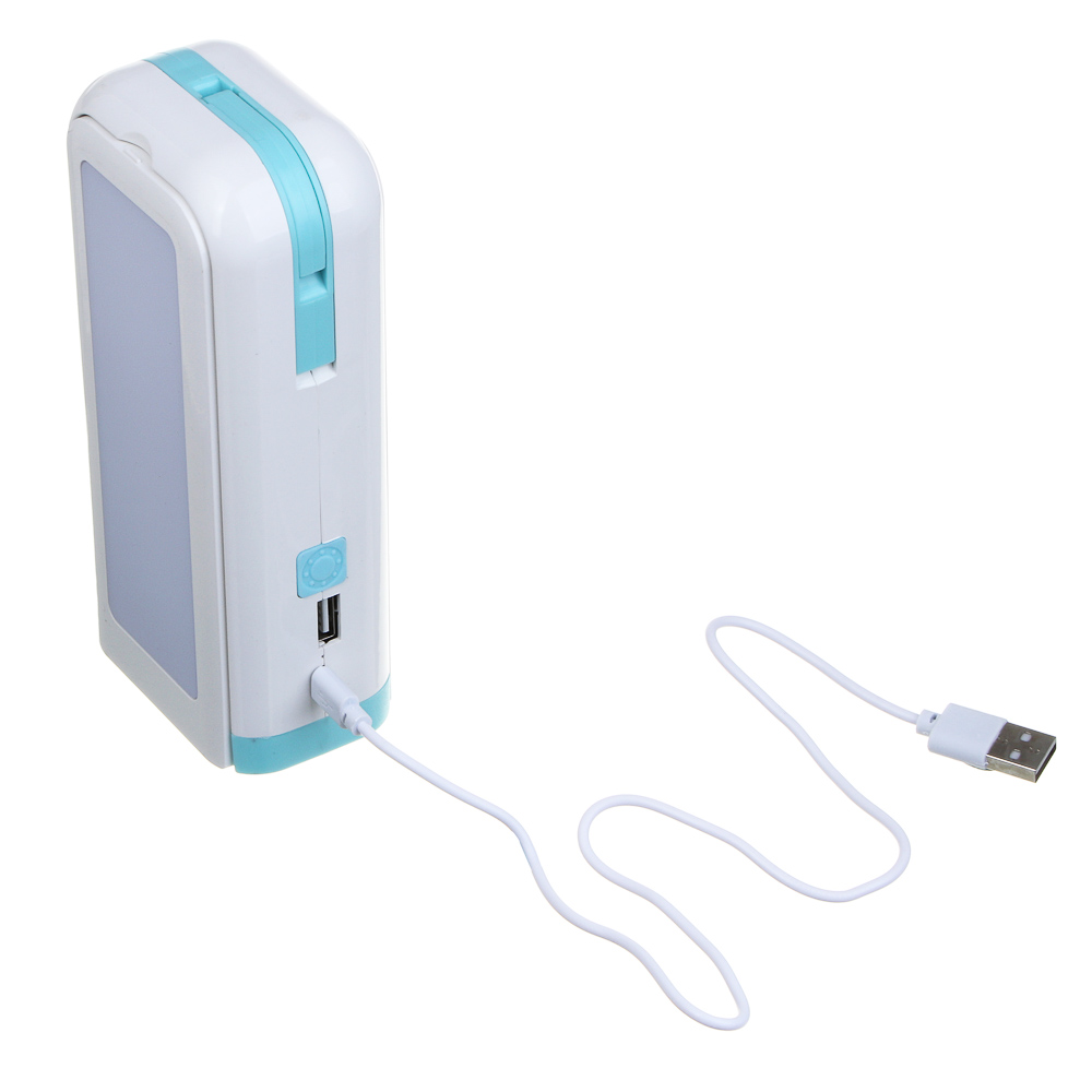 ЕРМАК Фонарь-светильник, LED, 3 режима, 1200мАч, пластик, 73х48х157, функция Power-bank, зарядка USB, арт.№ 223-079