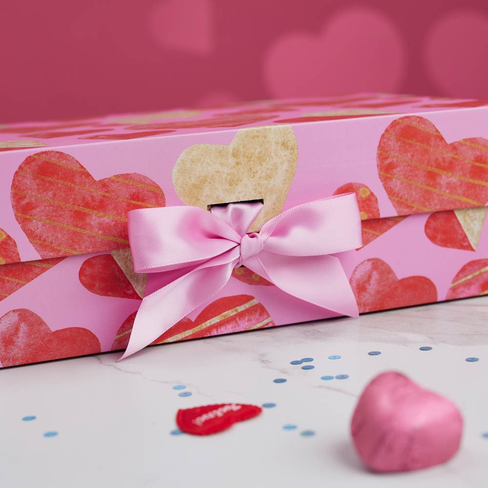 Коробка подарочная, складная, с лентой, 28x20x9 см, арт.№ 207-013