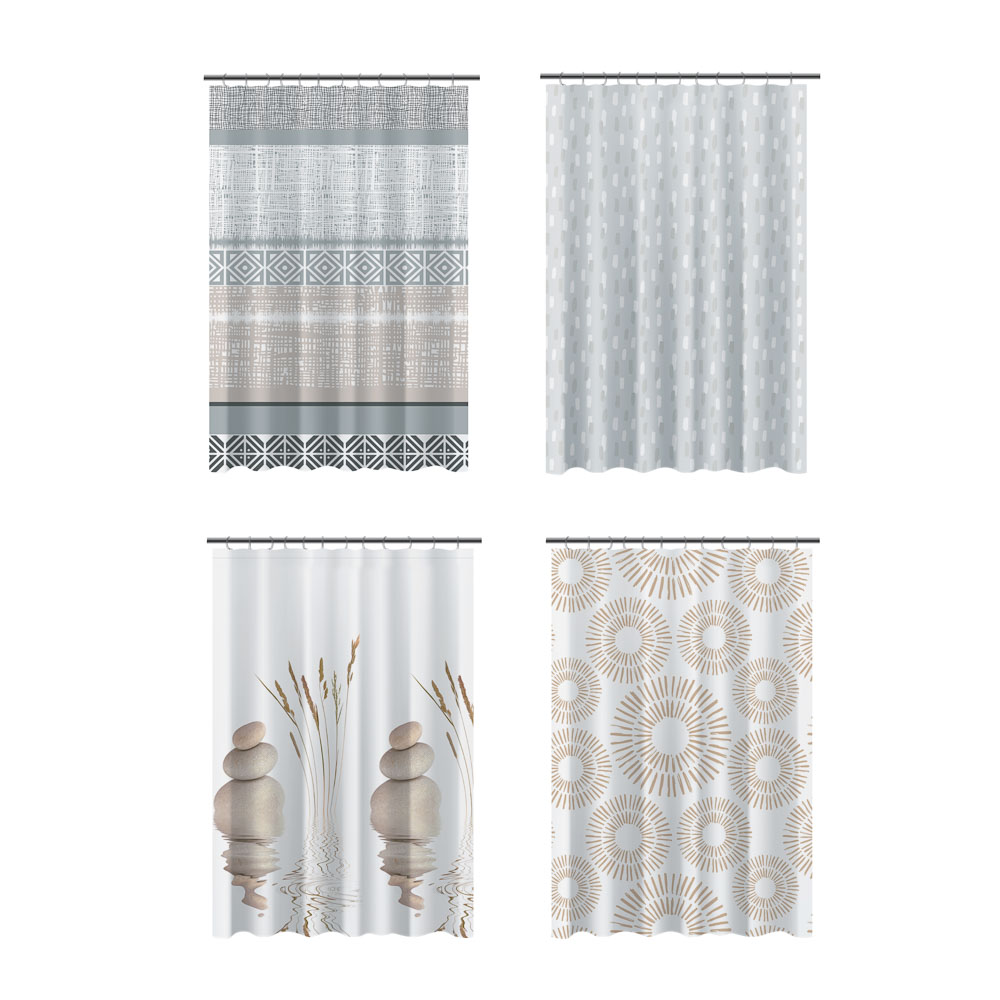 Штора для ванной тм VETTA Селеста, ПЕВА 60 г/м2, 180x180 см, 4 дизайна, арт.№ 461-524