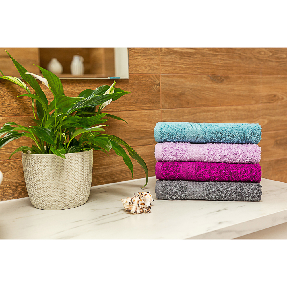 PROVANCE Наоми Полотенце махровое, 100% хлопок, 50х90см, 360гр/м, голубой, арт.№ 489-181