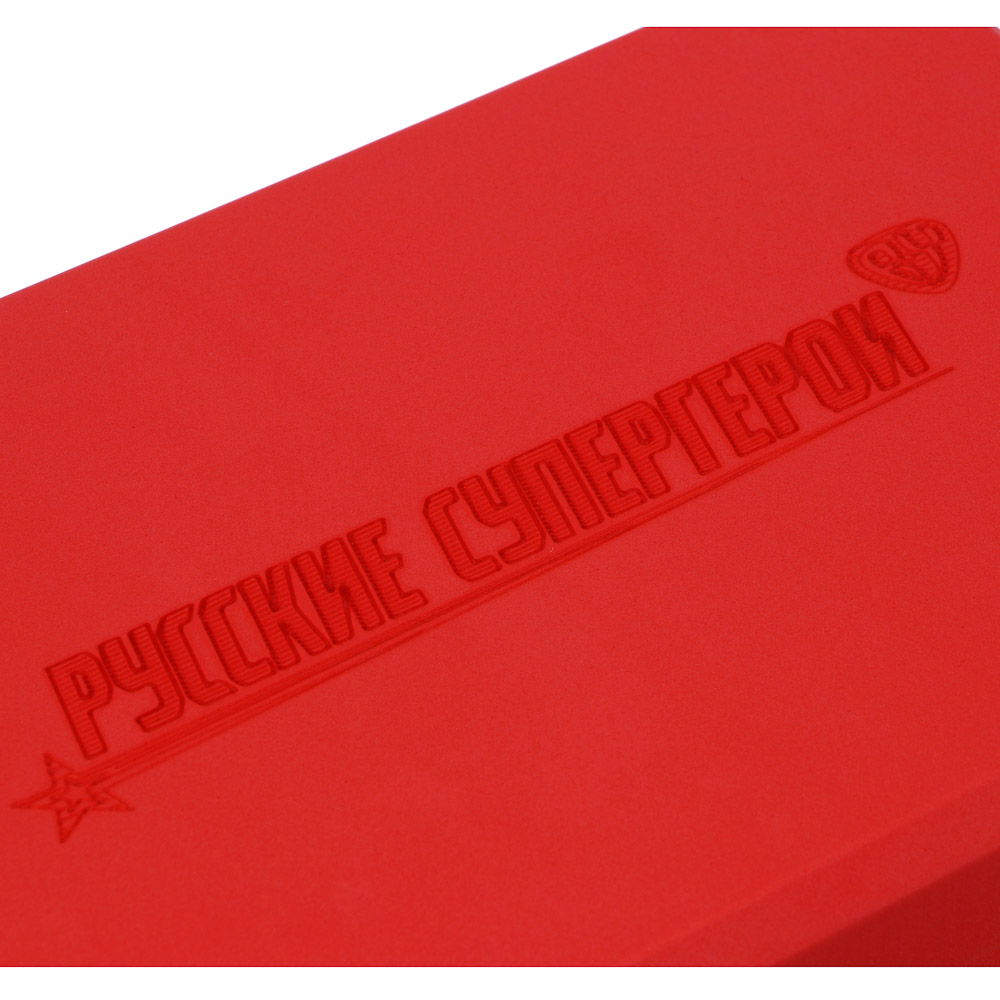 BY Русские Супергерои Блок для йоги, двухцветный, 23х15х7.5см, EVA, 180г, арт.№ 093-021