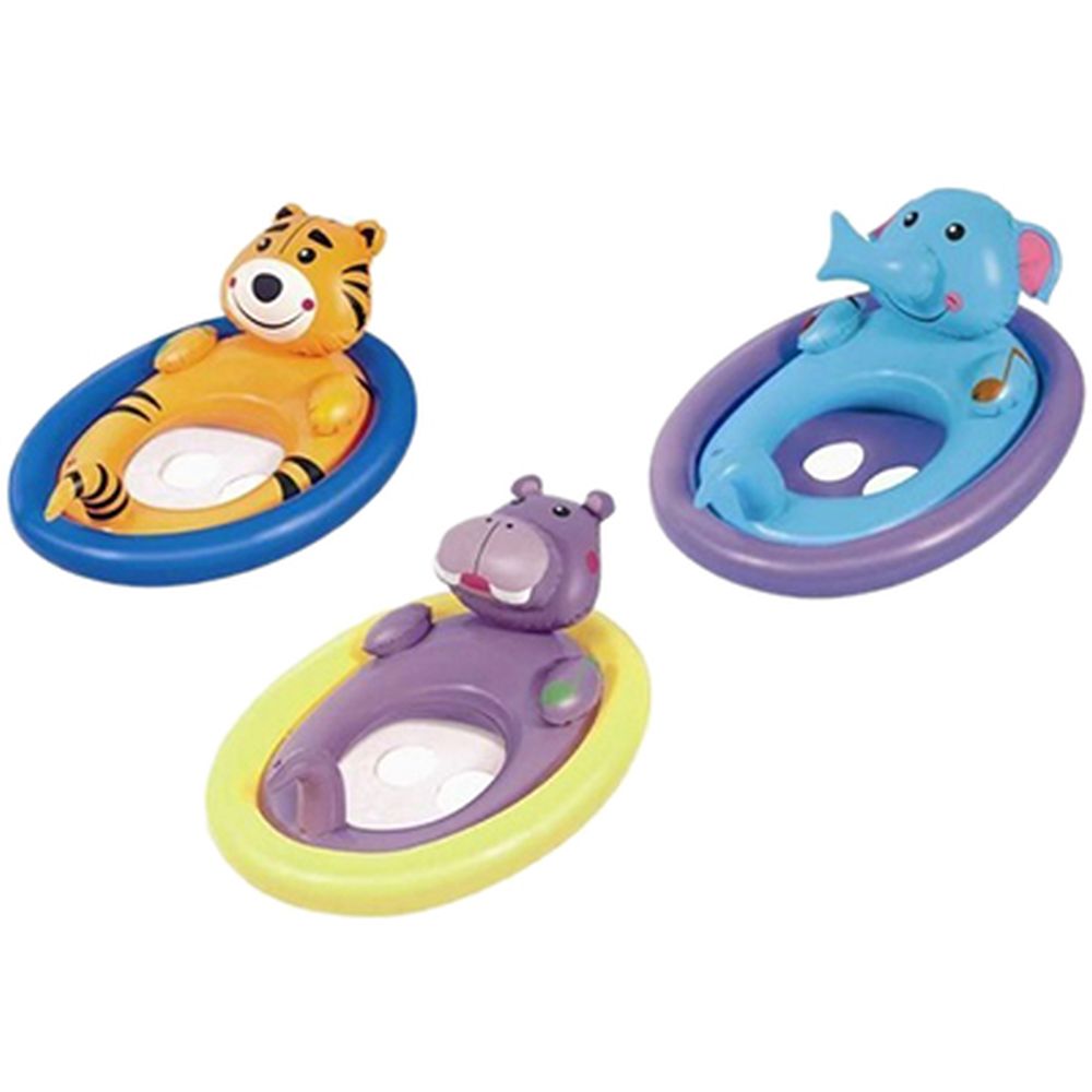 BESTWAY Круг для плавания с отверстиями для ног, 81х56см, ПВХ, Животные, 34058, арт.№ 332-024